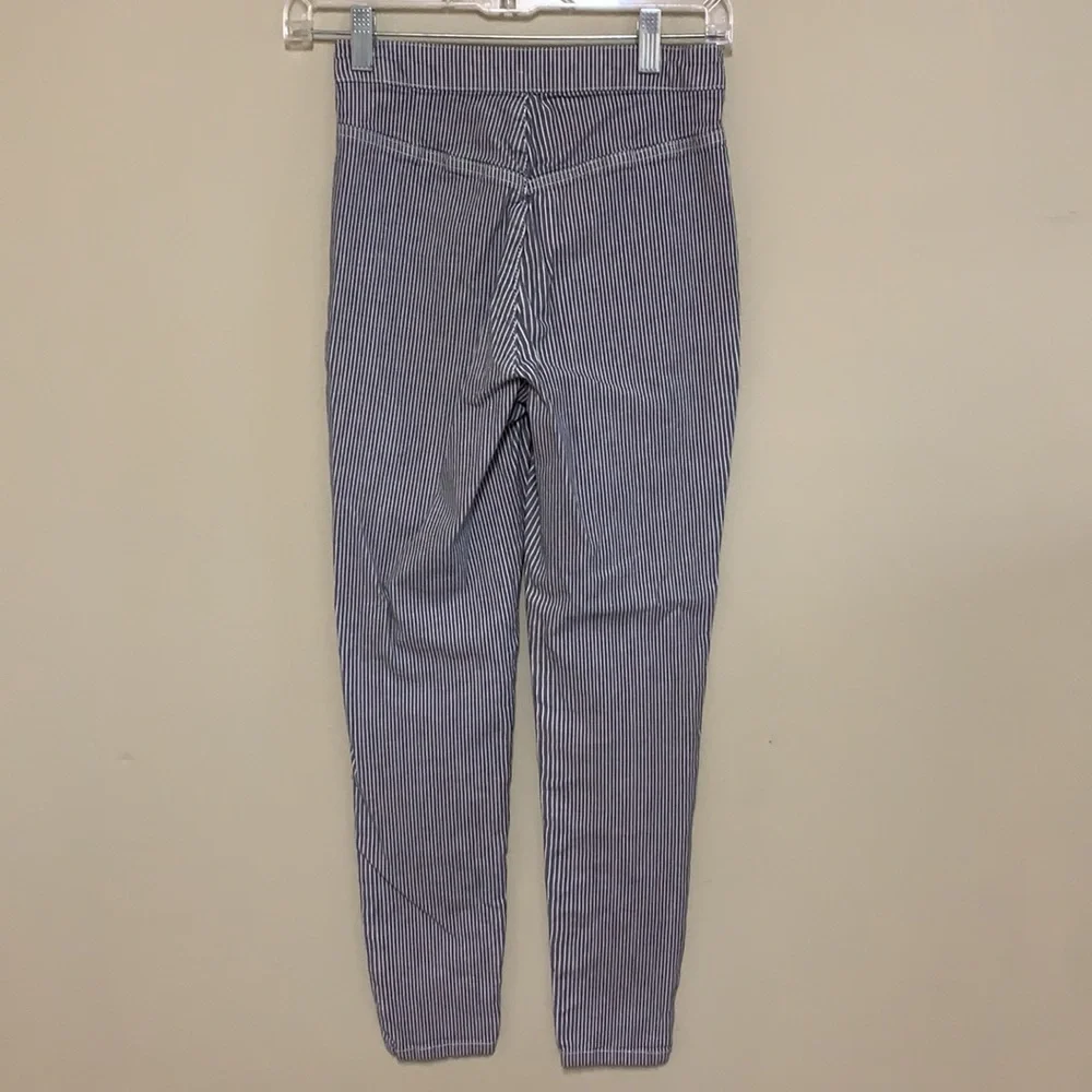 FREE PEOPLE Skinny Jeans, Blue White Striped